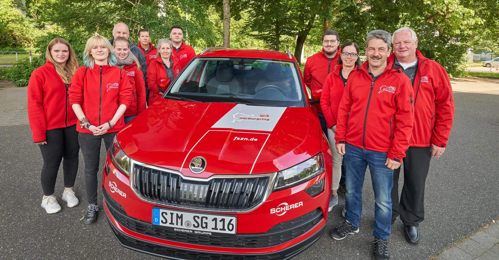 Das Team des Fahrsicherheitszentrum Nürburgring